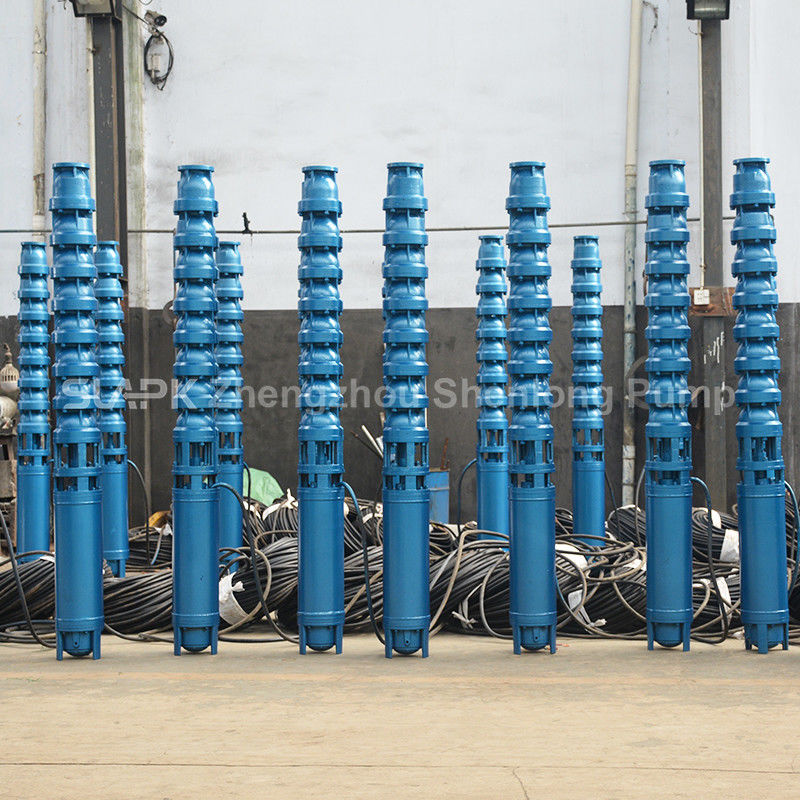 Bomba de pozo profundo sumergible de hierro fundido de 22 kW para extracción de agua de alto flujo
