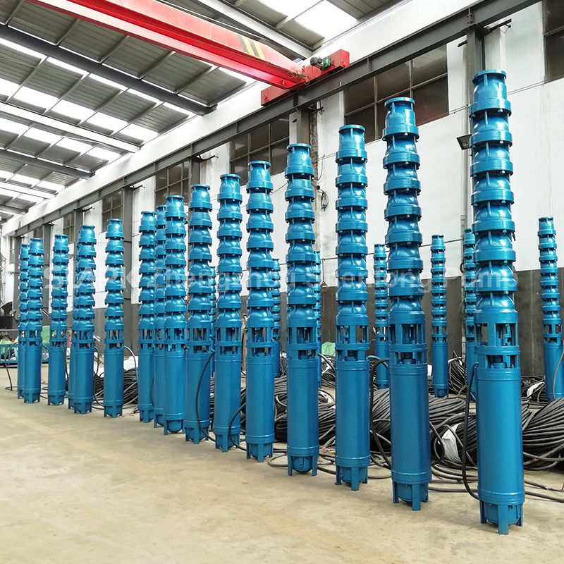 Bomba de pozo profundo sumergible de hierro fundido de 22 kW para extracción de agua de alto flujo