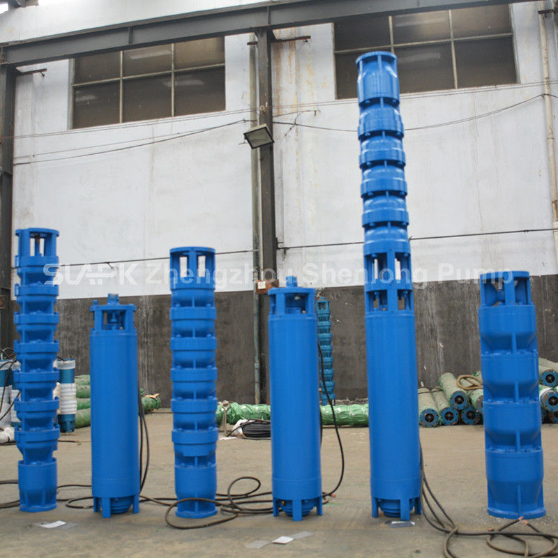 Bomba de pozo profundo sumergible de hierro fundido de 22 kW para extracción de agua de alto flujo
