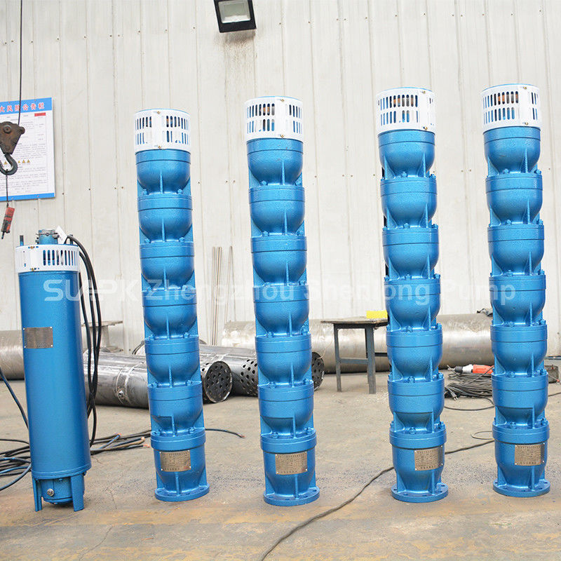Bomba de pozo profundo sumergible de hierro fundido de 22 kW para extracción de agua de alto flujo