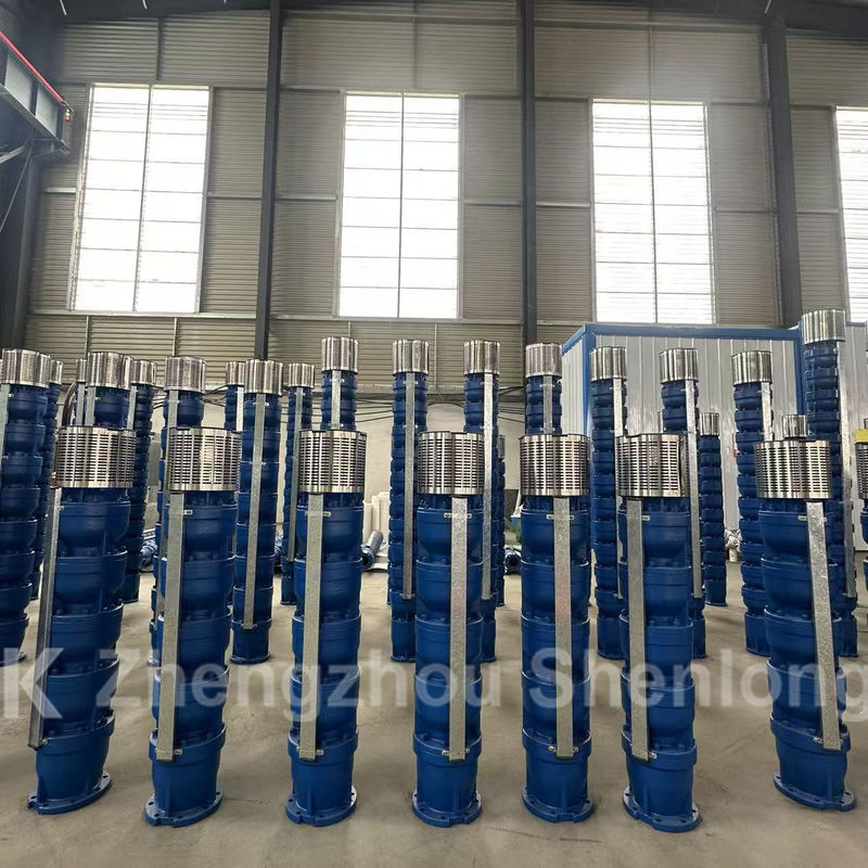 Bomba sumergible de gran caudal de 600 m3/h con motor de 75 kW e impulsor SS304