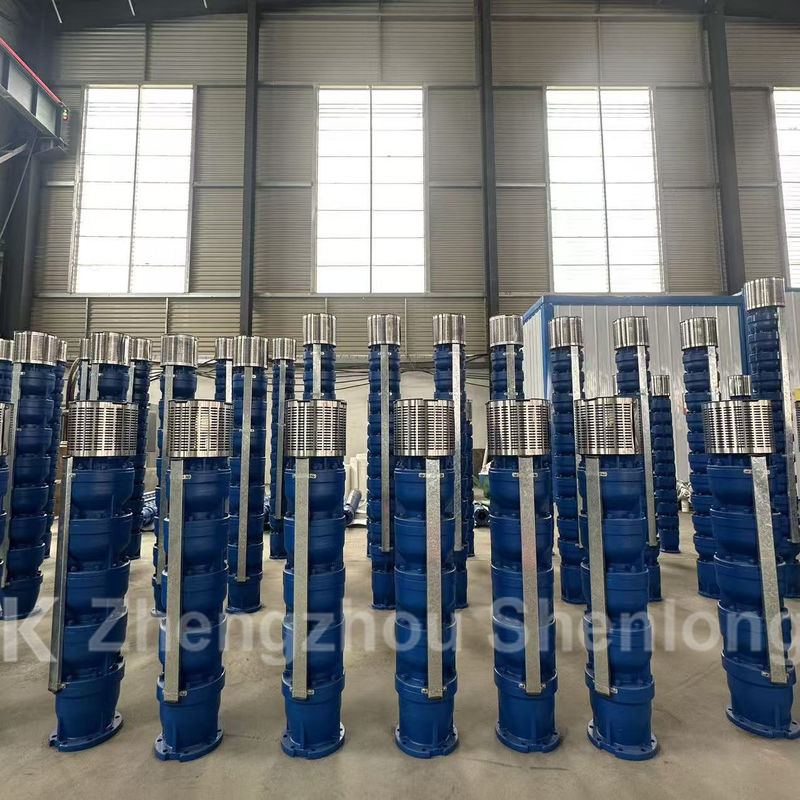 Bomba sumergible de gran caudal de 600 m3/h con motor de 75 kW e impulsor SS304