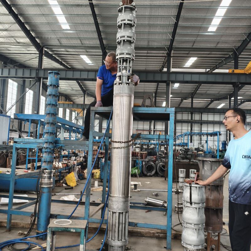 300QJH400-80/2-150KW Solución de suministro de agua resistente a la corrosión de la bomba sumergible de pozo profundo de acero inoxidable para plataformas offshore