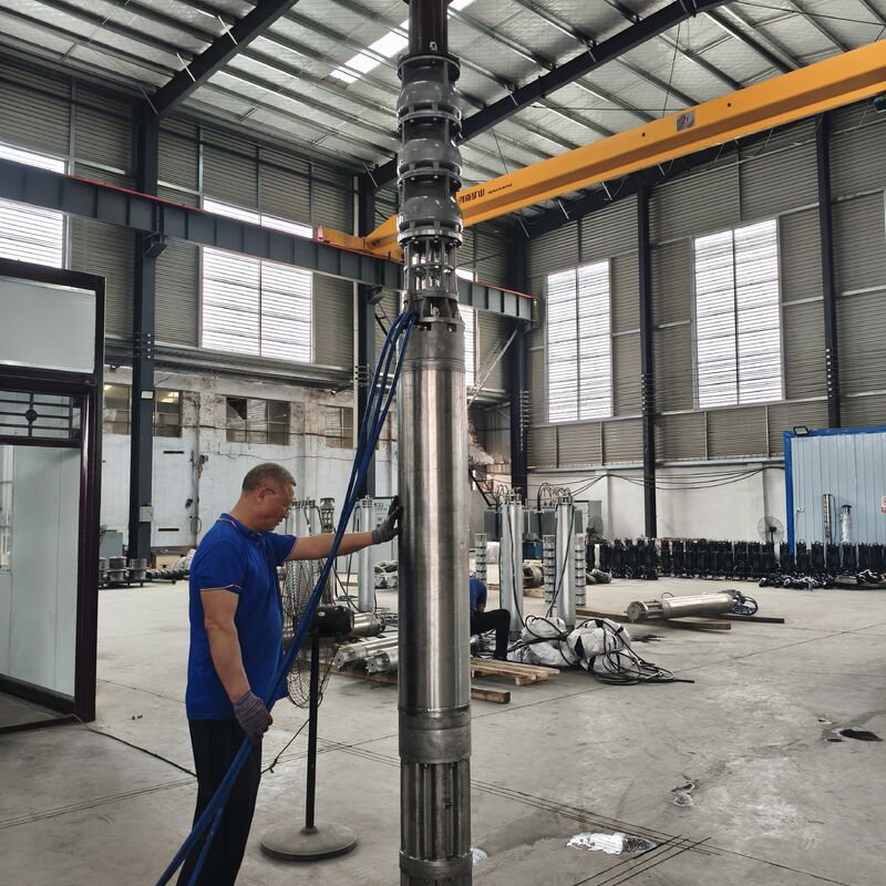 300QJH400-80/2-150KW Solución de suministro de agua resistente a la corrosión de la bomba sumergible de pozo profundo de acero inoxidable para plataformas offshore