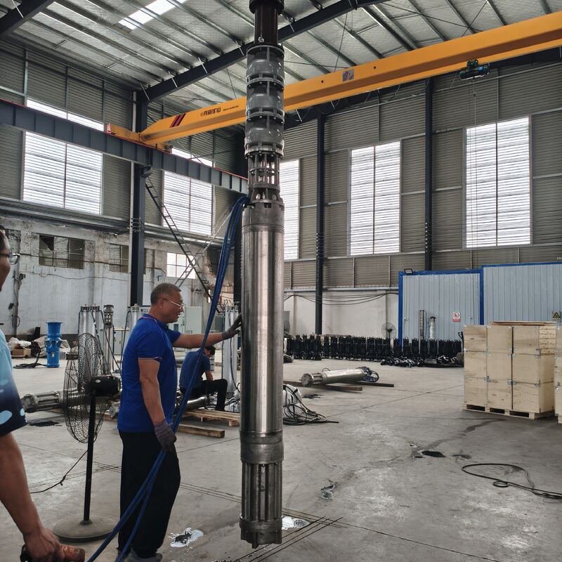 300QJH400-80/2-150KW Solución de suministro de agua resistente a la corrosión de la bomba sumergible de pozo profundo de acero inoxidable para plataformas offshore