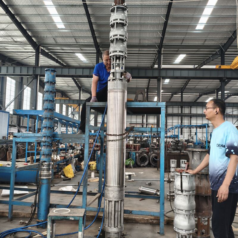 300QJH400-80/2-150KW Solución de suministro de agua resistente a la corrosión de la bomba sumergible de pozo profundo de acero inoxidable para plataformas offshore