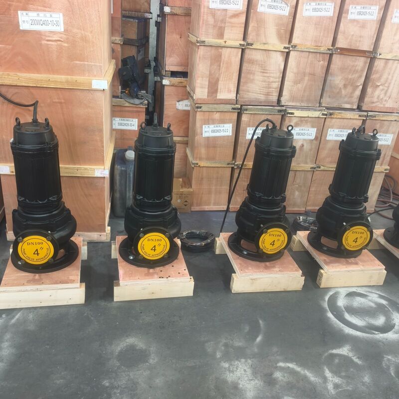 Bomba sumergible de aguas residuales de 100WQ80-20-7.5kW con caudal de 80m3/h, cabeza de 20m y motor de 7.5kW para el drenaje de aguas residuales