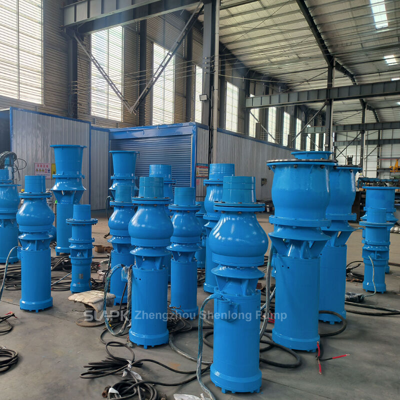 Bombas sumergibles de alto flujo axial y de flujo mixto QSZ y QSH con 260-2,880 m3/h de flujo y 7,5-55 kW de potencia