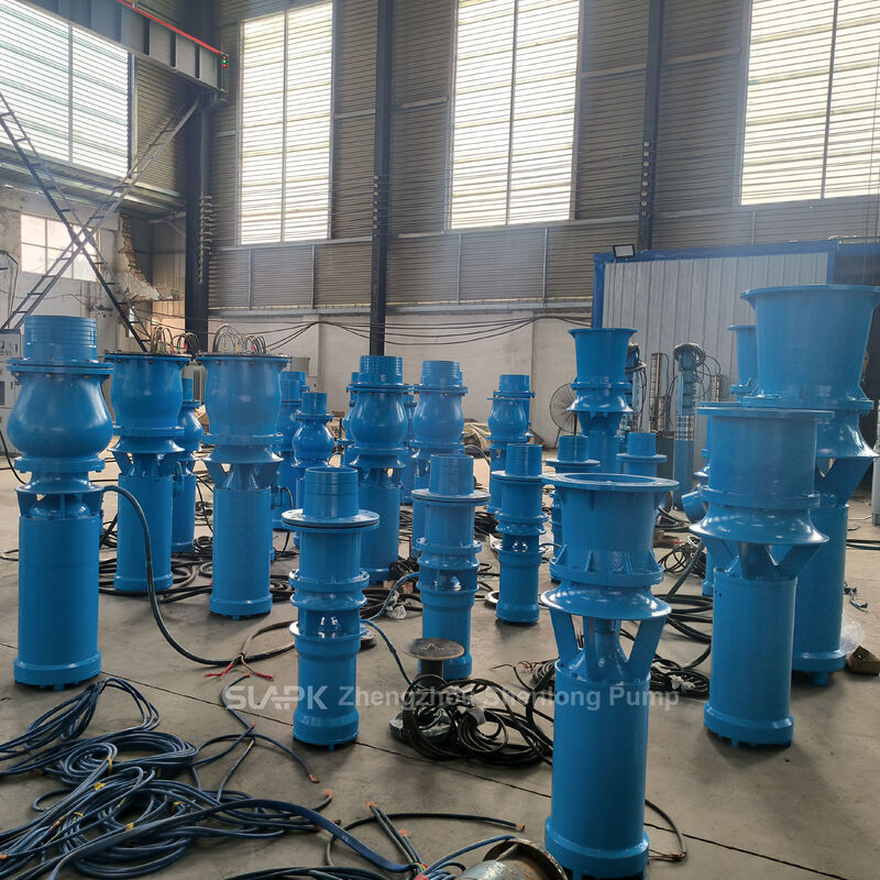 Bombas sumergibles de alto flujo axial y de flujo mixto QSZ y QSH con 260-2,880 m3/h de flujo y 7,5-55 kW de potencia