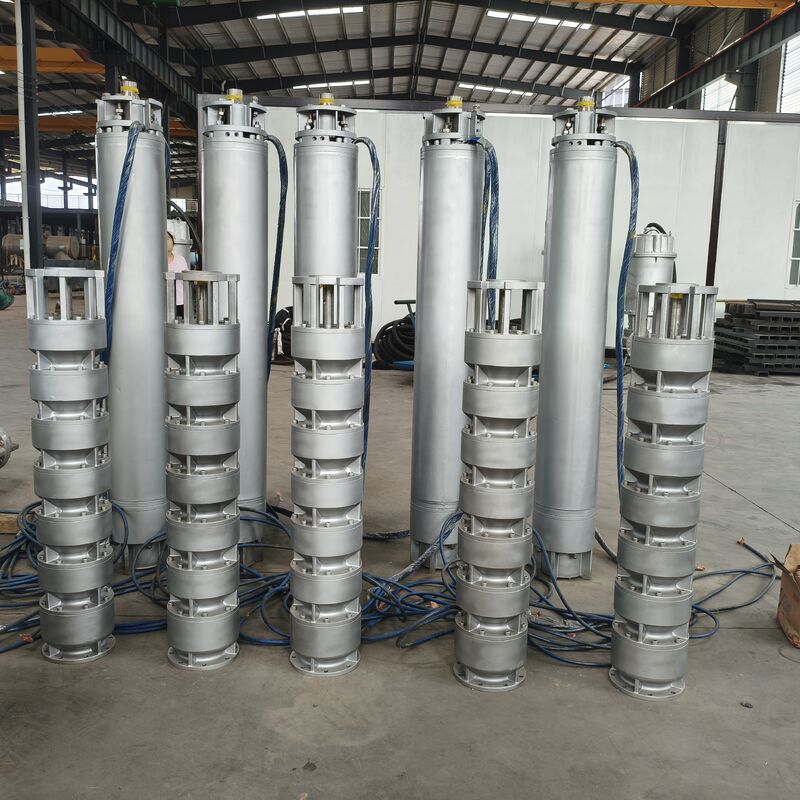 525 m3/h Flujo 350 m Cabeza 1000 kW Potencia de acero inoxidable Bomba de agua de mar sumergible de pozo profundo