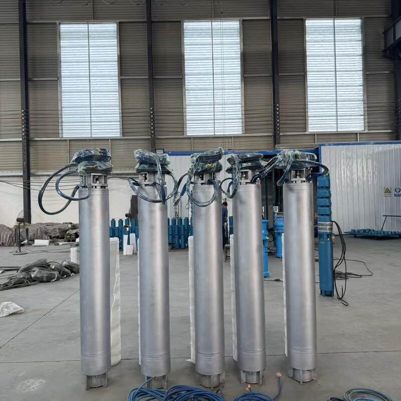 Bomba sumergible de agua de mar de acero inoxidable de 75KW con caudal de 300 m3/h para aplicaciones en pozos profundos