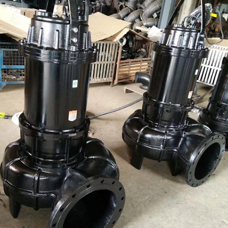 Bomba sumergible de aguas residuales de hierro fundido 250WQ680-42-132KW con caudal de 680 m³/h, altura de 42 m y motor de 132 kW