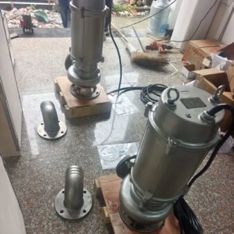 Bomba sumergible de aguas residuales de acero inoxidable 45KW 440V 60Hz para drenaje de aguas residuales de alto flujo