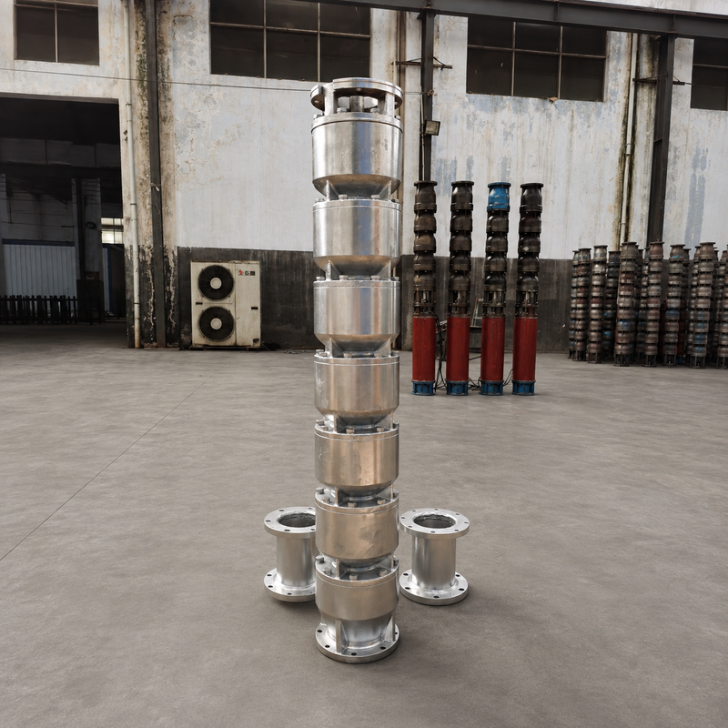 200QJH150-150-110kW Bomba de pozo profundo de acero inoxidable Bomba de alto flujo y de alta cabeza para pozos profundos y sistemas de agua de ingeniería