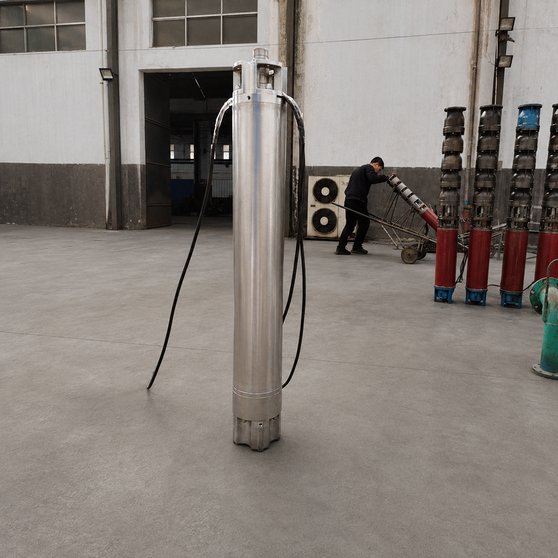 200QJH150-150-110kW Bomba de pozo profundo de acero inoxidable Bomba de alto flujo y de alta cabeza para pozos profundos y sistemas de agua de ingeniería