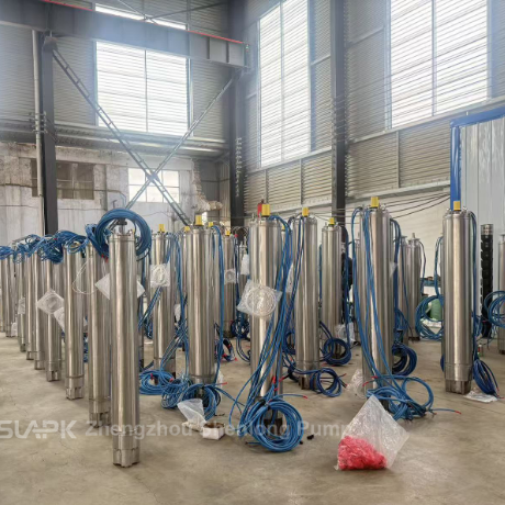 Bomba de pozo profundo de acero inoxidable con motor de 90 kW y caudal de 140 m3/h para la transferencia de agua de alta capacidad