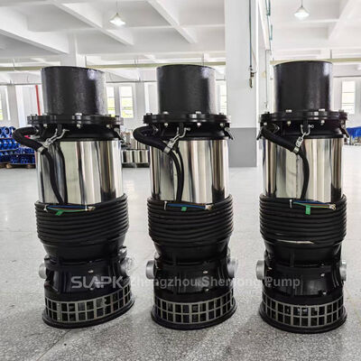 Bomba de drenaje portátil de alto flujo de 510 m3/h con salida de gran diámetro DN150-DN300mm para acuicultura y riego