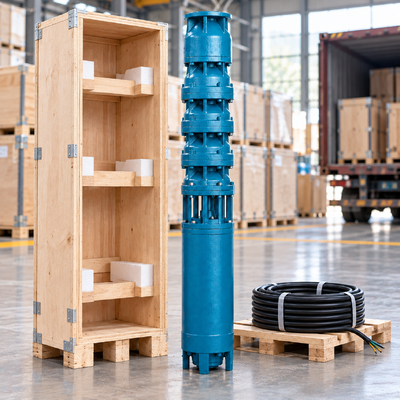 Bomba sumergible para pozo profundo de 45 kW, 46–54 m³/h, 165–225 m de altura